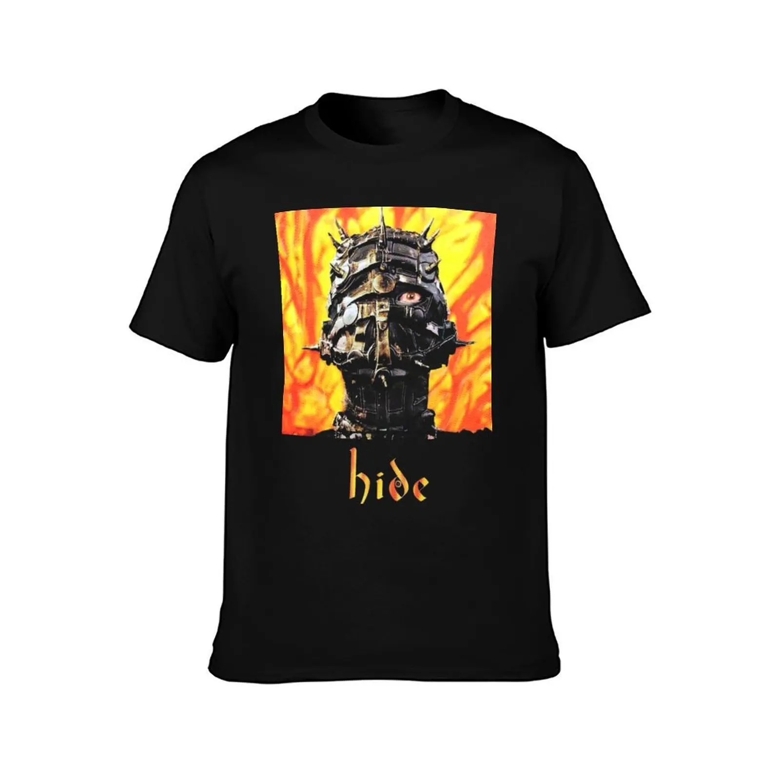 hide giger T-Shirt, Summer Casual Cotton Tee, Oversized Streetwear Tops, Vintage Graphic Print, Loose Fit Short Sleeve