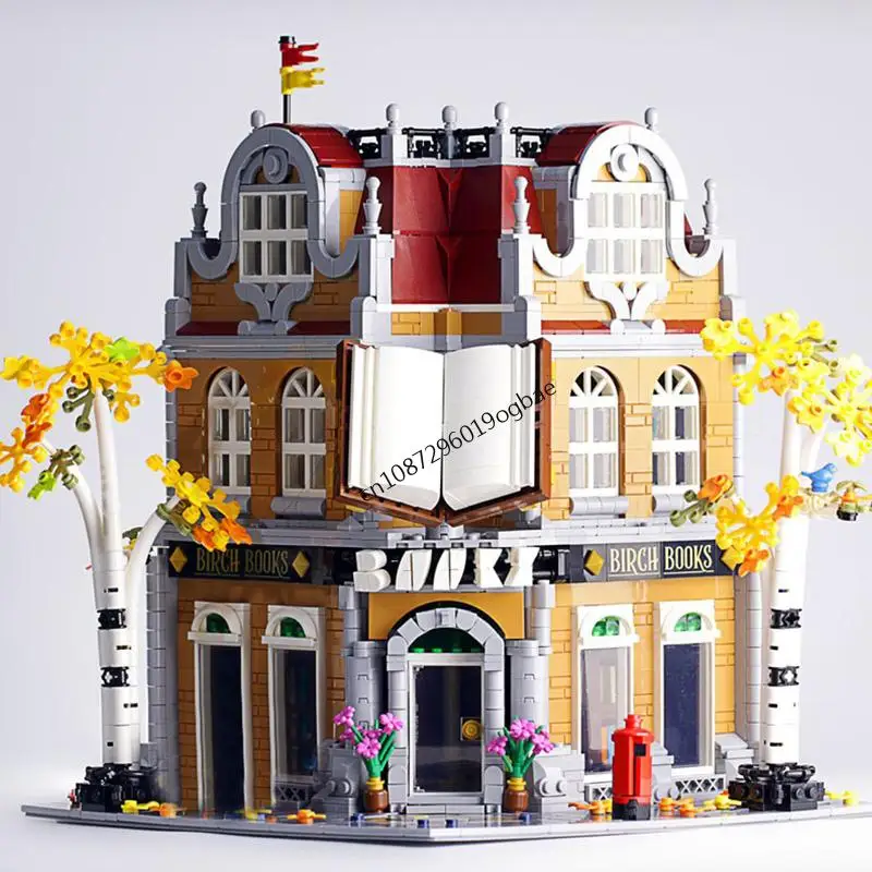 

NEW 1970PCS City Hot Selling Street View Moc Bookshop model DIY creative ideas Child Toy Assembly Puzzle birthday Gift MOC-10270