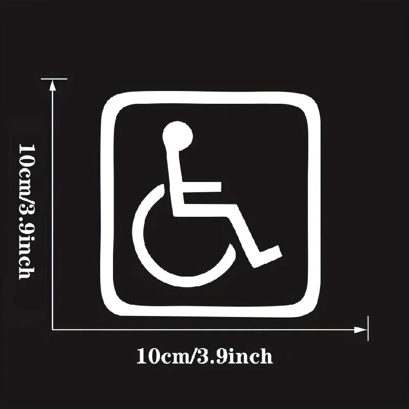 Disabled Driver Please Be Patient Give Space Sticker 1Pcs Reflective Vinyl Decal for Car Window Bumper Door Truck Van