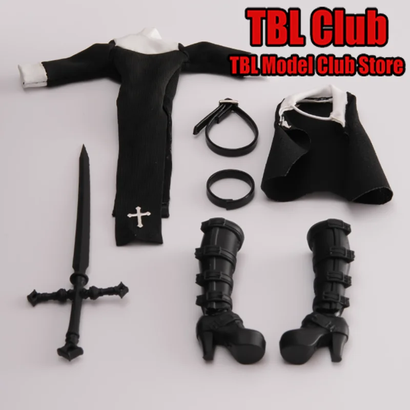 Gel19 GK027 GK033 GK034 1/12 Scale Nun'S Outfit Modern Reform Version Female Clothes For bd azone12 6-inch Action Figure Soldier