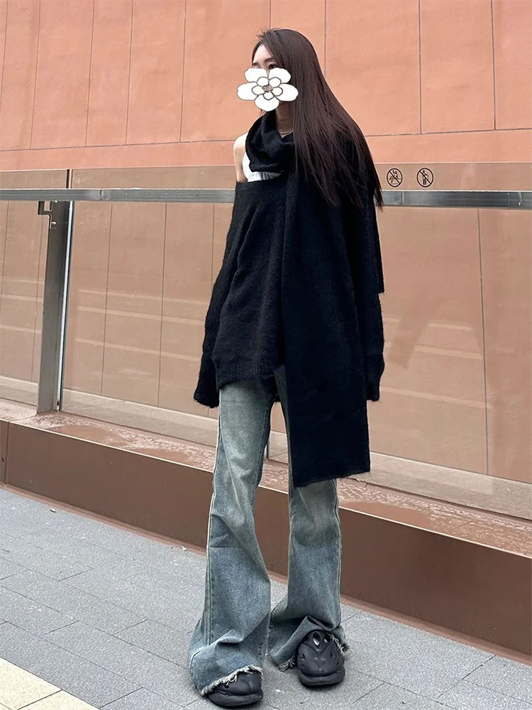 

Женские джинсы-палаццо с принтом тай-дай, отбеленные, нерегулярный дизайн, градиент, разноцветные, женские джинсовые, модные, уникальные, художественные, крутые, художественные