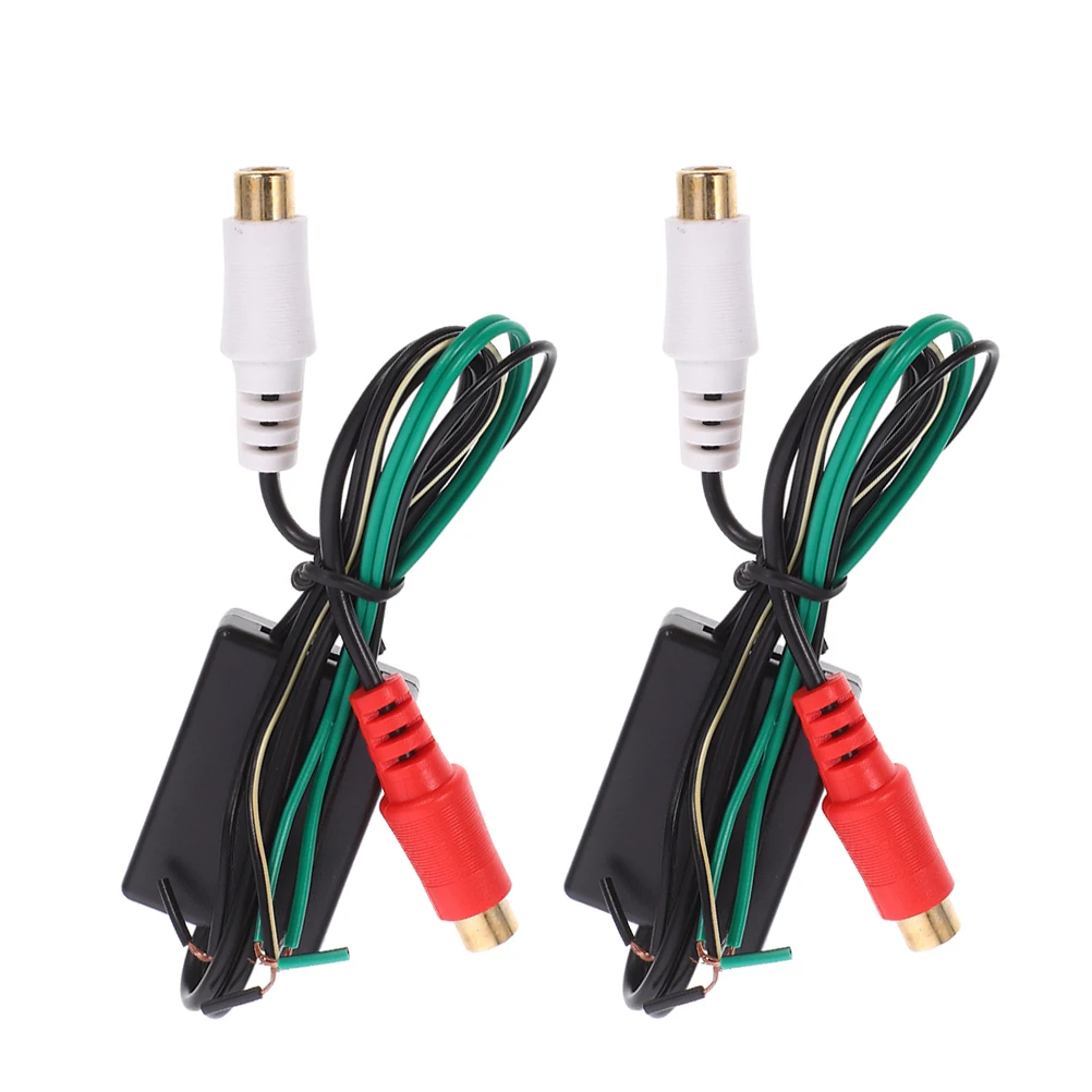 

2Pcs Car Horn Cable Adapter Female Car Home Audio Speaker Wire Connectors Converter Subwoofer Splitter Volume