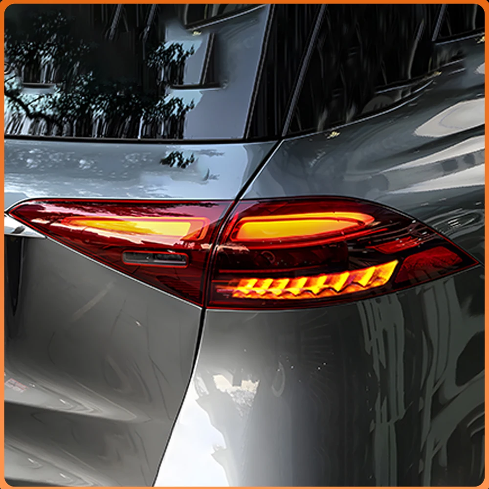 

For Benz GLE W167 350 450 2020-2023 LED Car Tail Light Assembly Upgrade New High-Gloss Flashing Signal Light Accessories