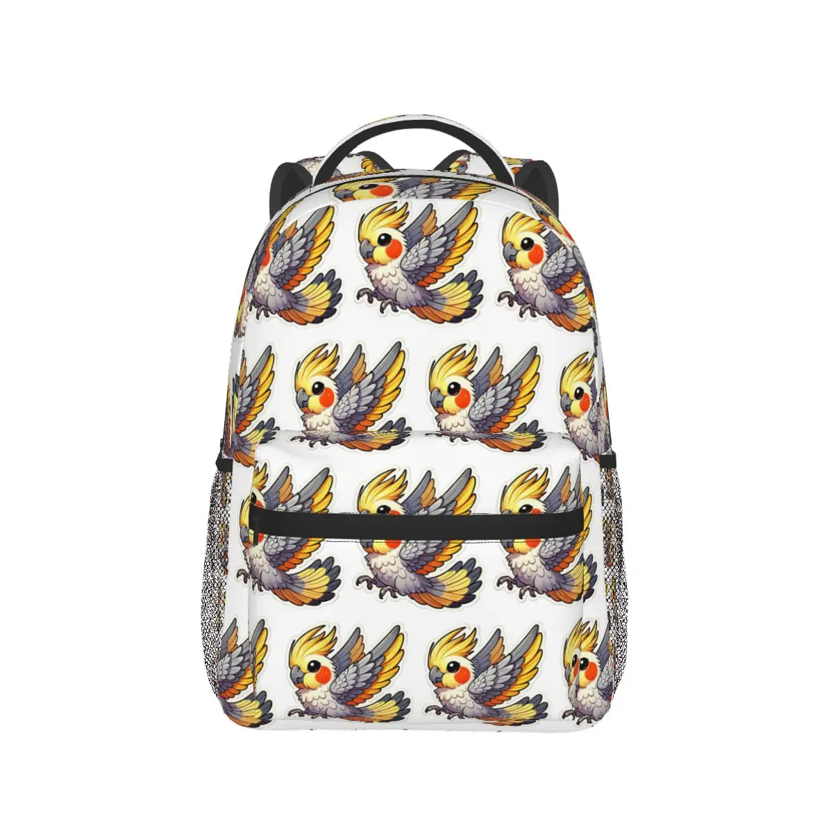

Cute Cockatiel Backpack Hot Sale Daypack Large Capacity Kids BookBag School Bag Shoulder Bags for Men Women