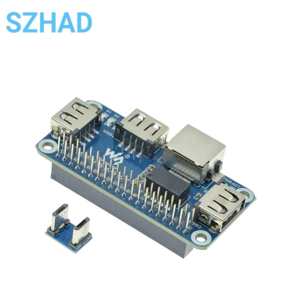 Imagem -06 - Porta de Rede Usb para Ethernet Hub Splitter para Raspberry pi 4b Zero w Rj45