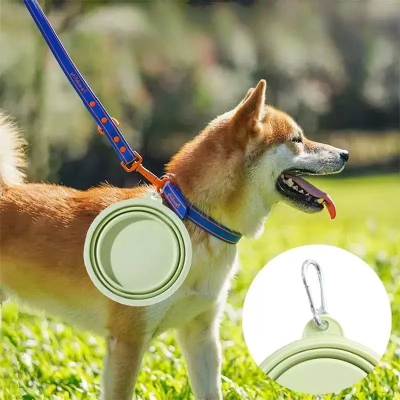 Foldable Pet Bowl, Portable Travel Water Bowl, Outdoor Drinking Feeding Basin for Dogs and Cats view 2