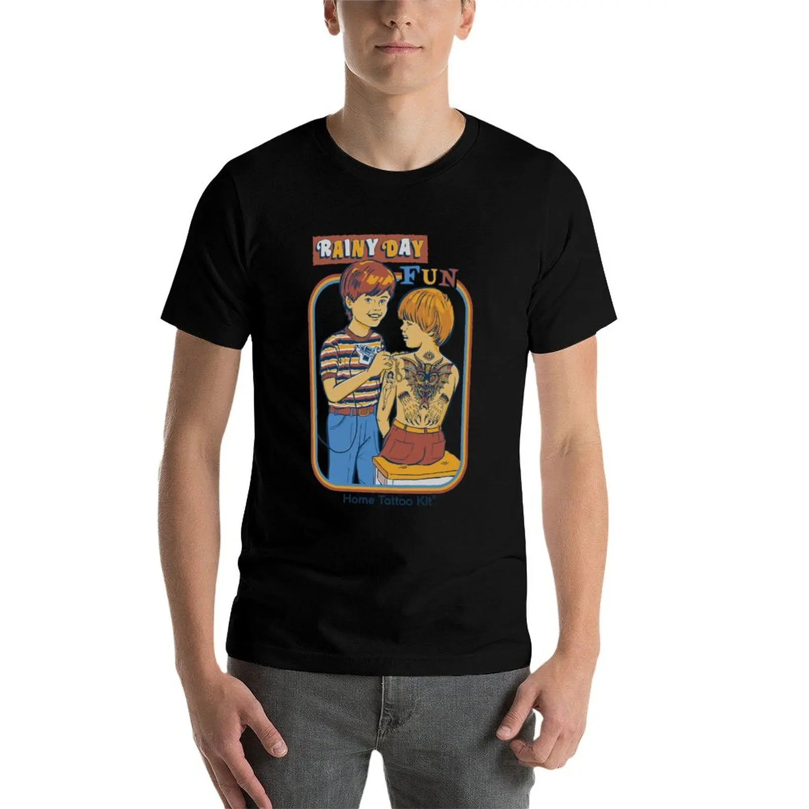Rainy Day Fun T-Shirt t shirt custom print essential t shirt t shirts for man cotton soft