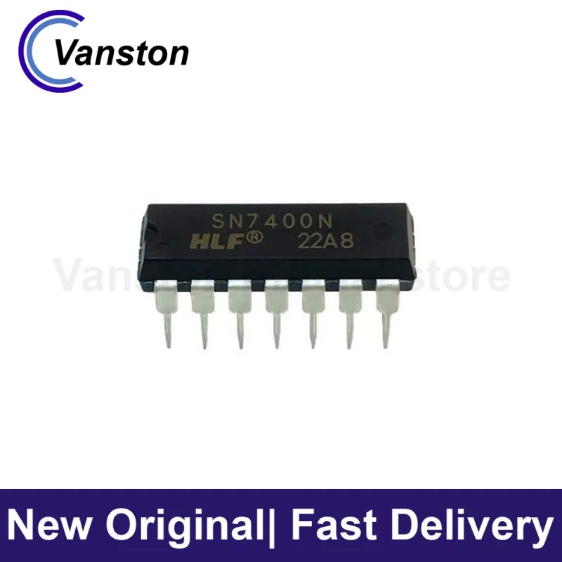 10pcs SN7400N 7400 DIP14 Polouta Logic Gate and Inverter With and Without Gate Chip