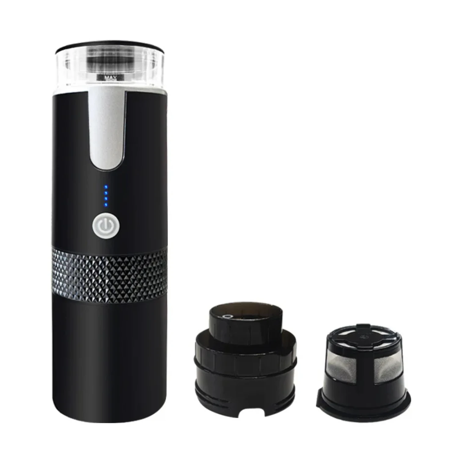 NEW Compact Portable Wireless American Espresso Capsule Coffee Maker: Mini Car Outdoor Brewing Solution for On-the-Go Brewing Ex