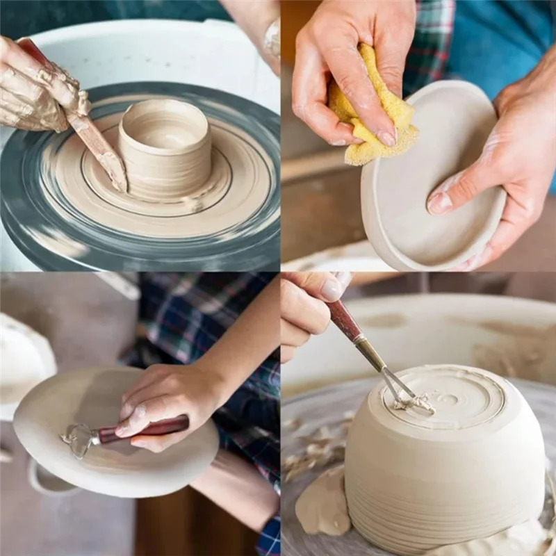 ABDJ-40-teiliges doppelseitiges, lufttrockener Schnitzwerkzeug-Set, Töpferei, Ton, Bildhauerei, DIY-Werkzeuge, Töpferei, Modellierung, Glättung