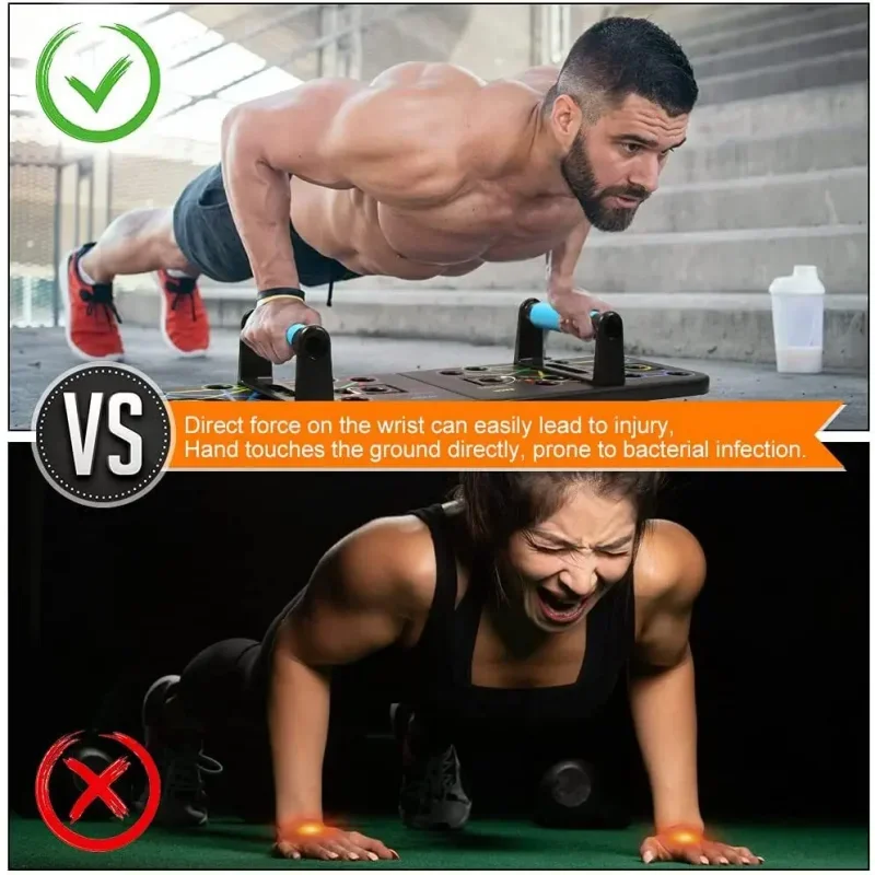 Picture 6: Portable Multi-Function Push-Up Board Set Foldable Exercise Equipment for Chest Abs Back Workout Home Gym Fitness Training