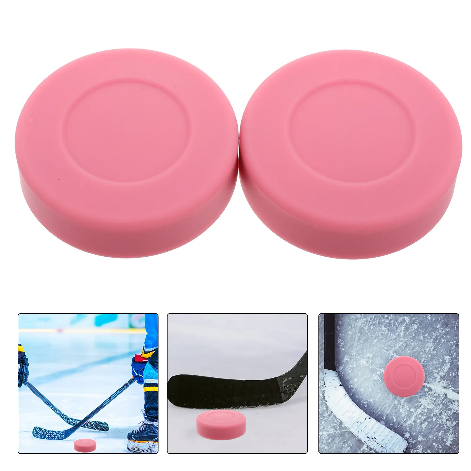 

Набор из 2 шайб для хоккея с шайбой: надежные, матовые, для уличных игр, настольного хоккея, тренировок и соревнований