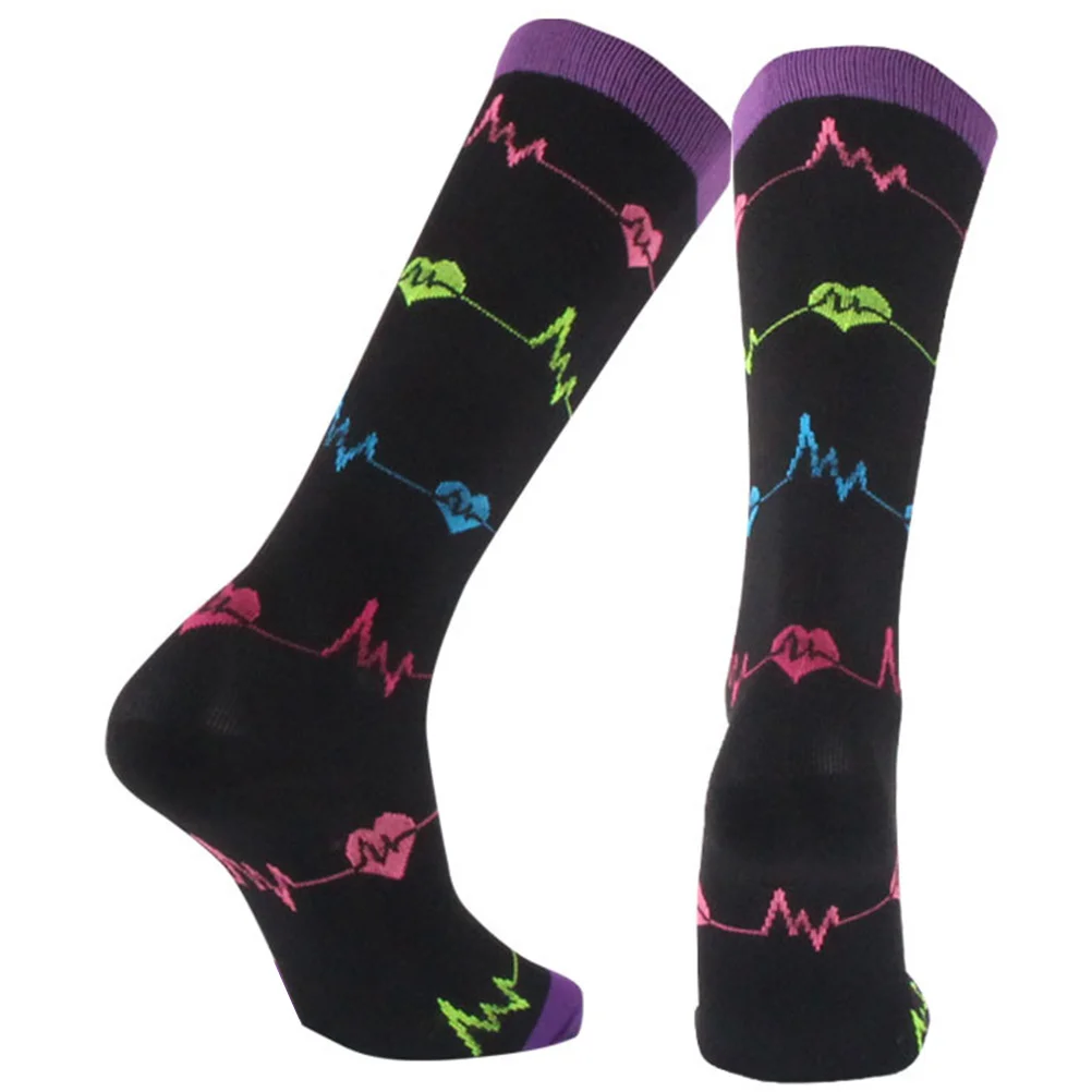 

1Pair Compression Socks Stylish Design Comfortable Fit for Sports Casual Wear Outdoor Activities Running Basketball Golf