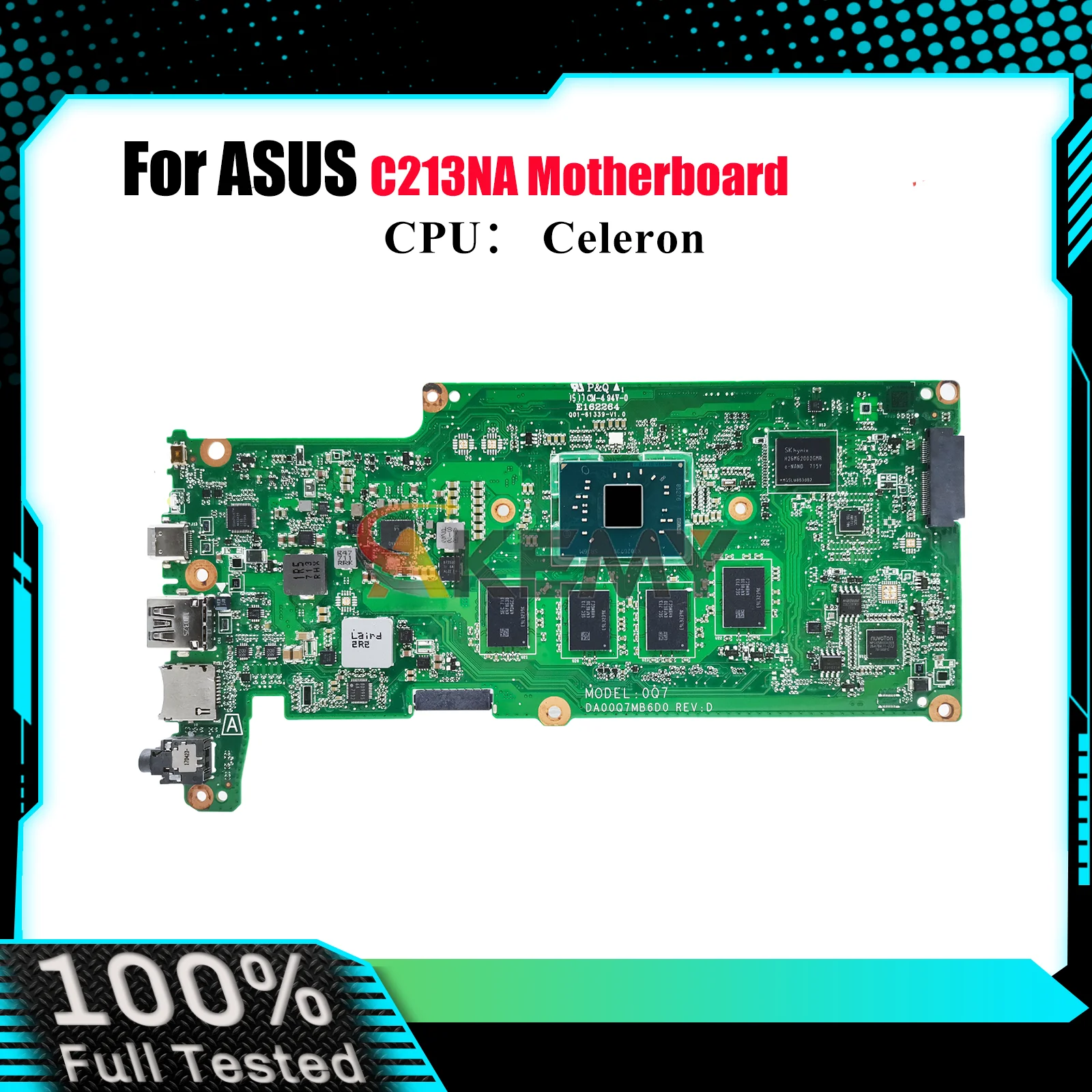 

C213NA Материнская плата для ноутбука ASUS Chromebook C213N C213NA Материнская плата для ноутбука с процессором Celeron 100% тестирование ОК быстрая доставка stk