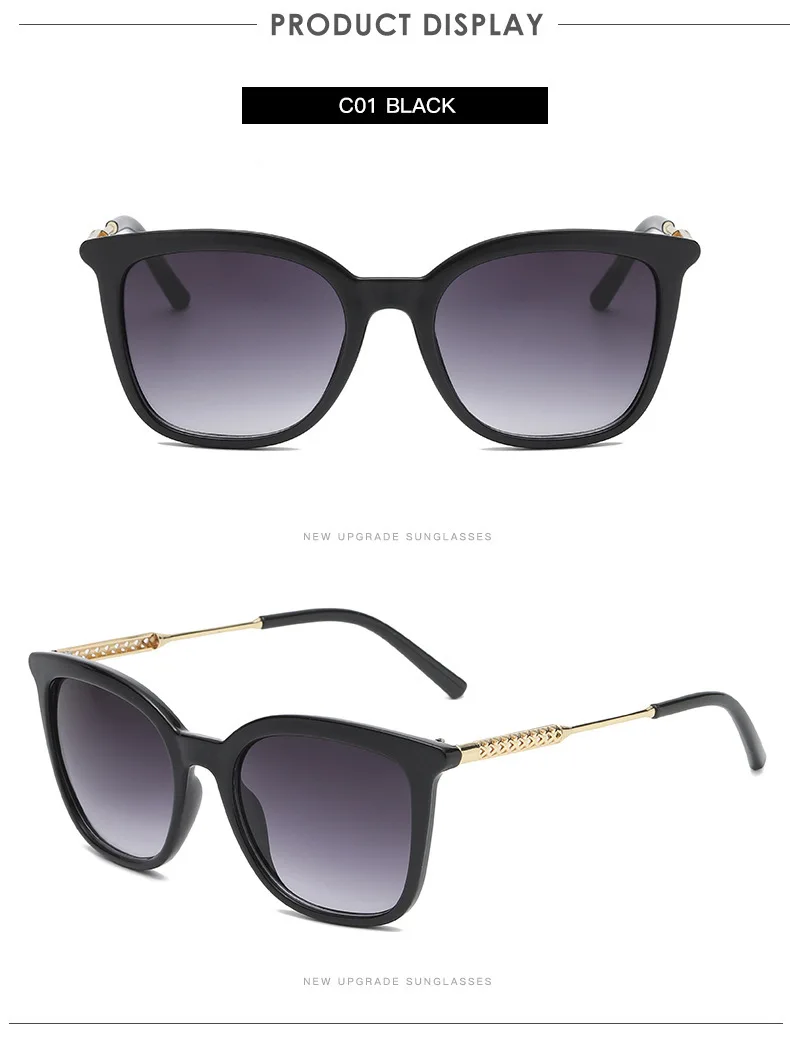 Klassische quadratische Sonnenbrille für Damen und Herren, Vintage-Sonnenbrille mit Legierungsrahmen, Retro-Trend, modischer Stil, Oculos De Sol 9169 – Detail 5