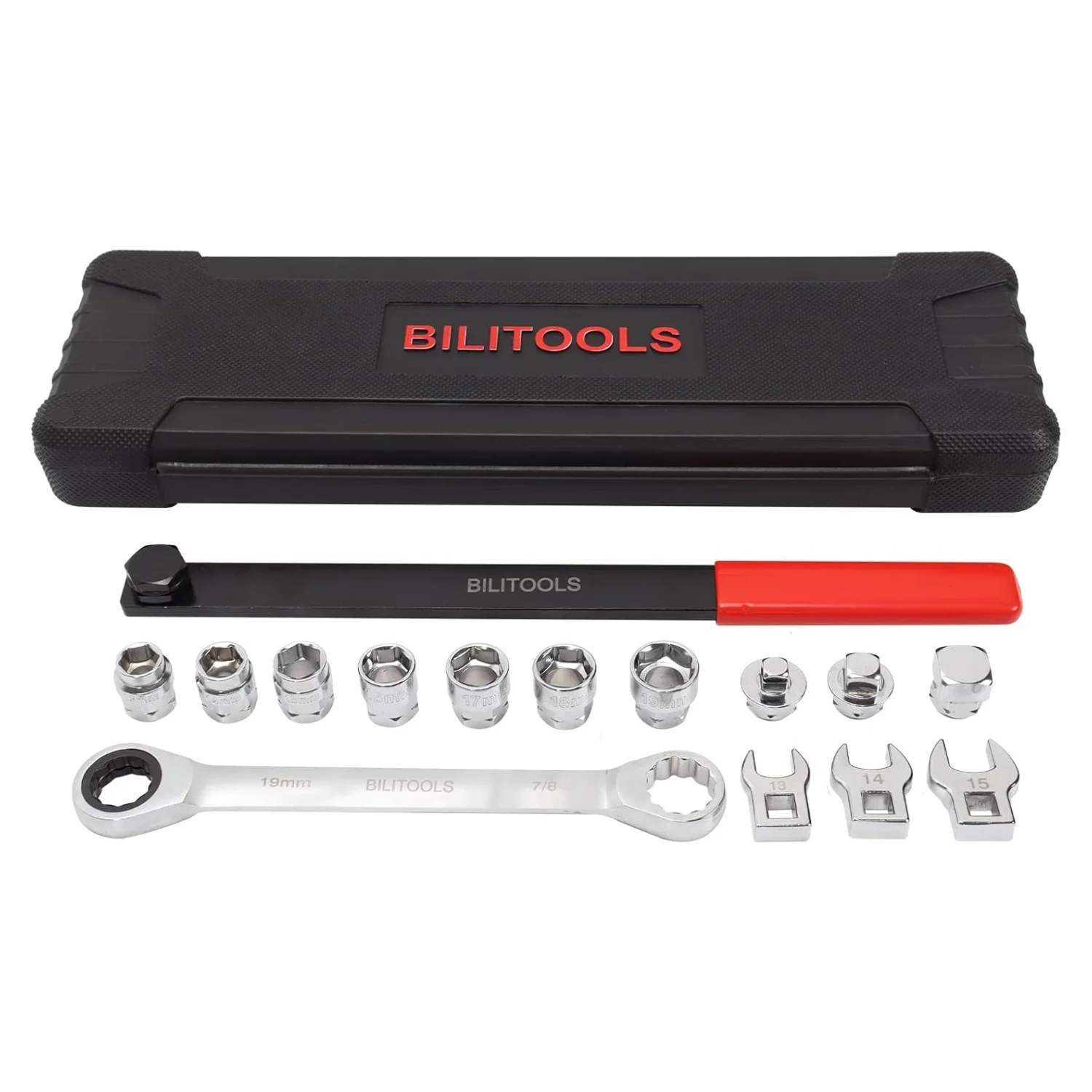 15-Piece Rotating Serpentine Belt Tool Set for Easy Installation Auto Repair Garage Equipment Tools