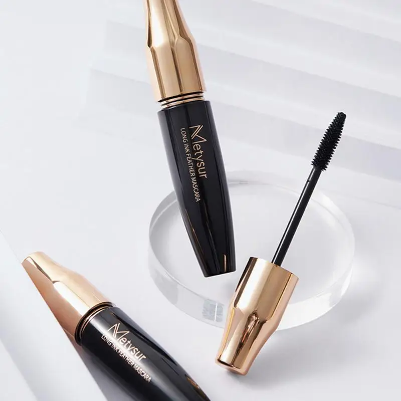 4D Eyelash Mascara Curling False Lash Effect Mascara Lengthening Mascara Elastic Brush Head Make Lashes Look Thick And Long