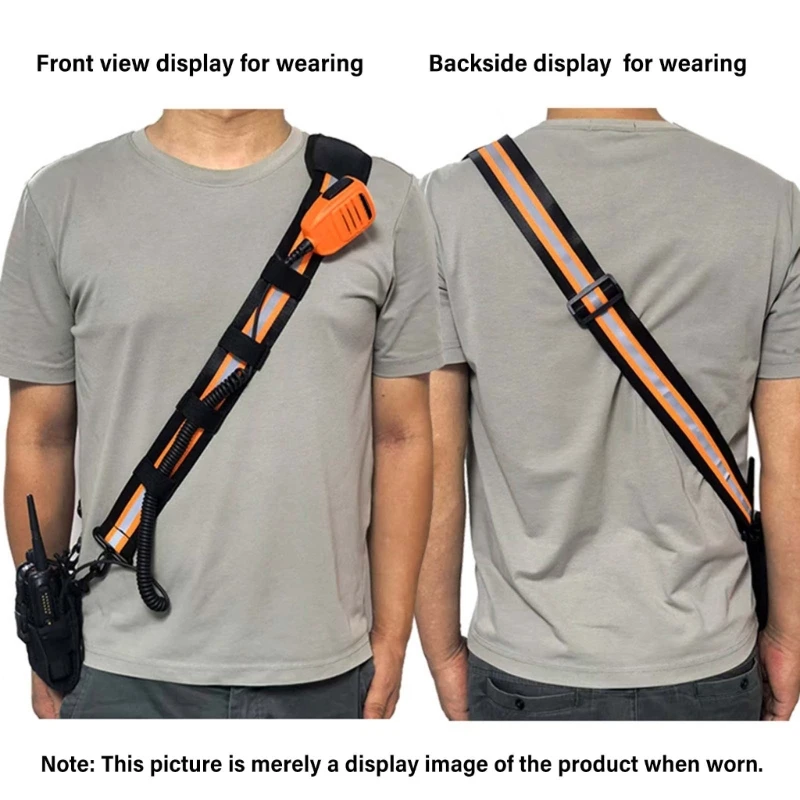 K0EA Construction Site Radio Harness System With Reflective Harness Safety Features