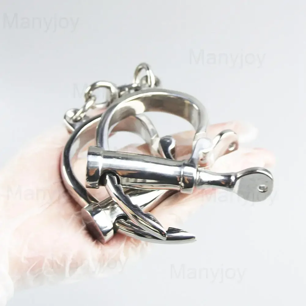 Stainless Steel Handcuffs Ankle Cuff Metal Horseshoe Wrist Cuffs Restraints Slave Shackle Bondage BDSM Sex Toy for Couple