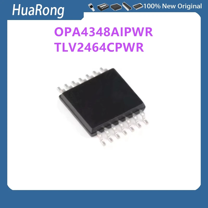 10Pcs/Lot OPA4348AIPWR OPA4348A 4348A TLV2464CPWR TLV2464 TV2464 TSSOP14