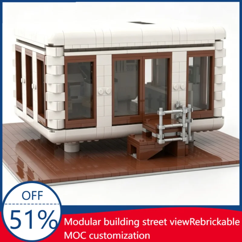 1149PCS Modern Loft Cube Modular Building Model MOC Creative Architecture DIY Assembly Educational Toy Birthday Gift For Display