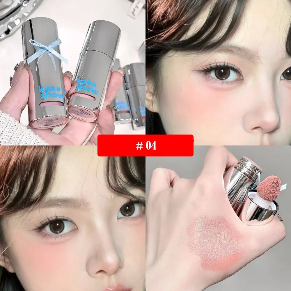 

6 Colors Liquid Blush with Spone Head Color Enhancing Cheek Liquid Blush Cream Moisturizing Longlasting Makeup Rouge