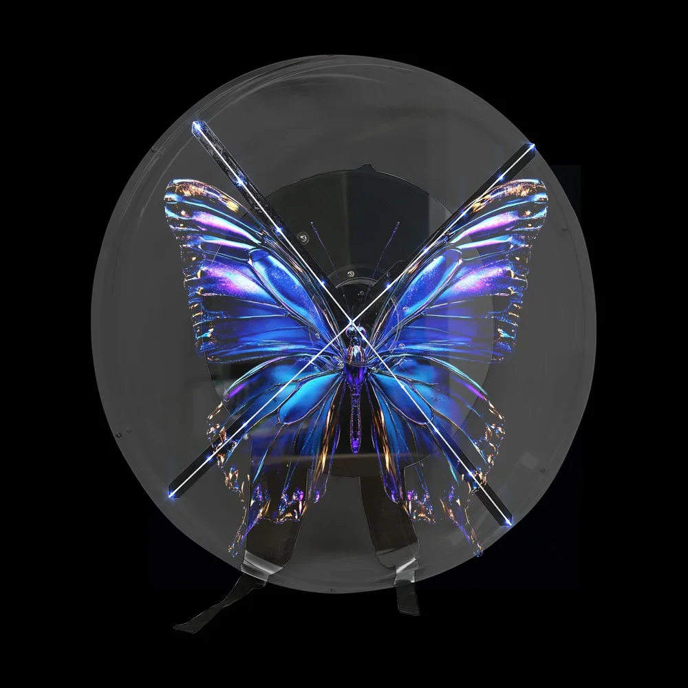 

65cm 3D Hologram Fan Backpack With LED Features And Portable Design For Advertising Events And Promotions