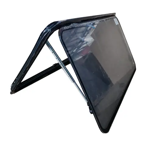 Factory Price 600x600mm Aluminum Curved Frame Push-out Ventilate Windows Round Corner Curve Window for Wall Radius R5000