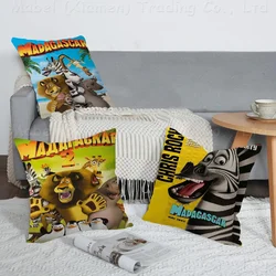 Madagascar Personalized Pillow Dust Cover Bedroom Kids Party Decoration Pillowcase Birthday Children Gift