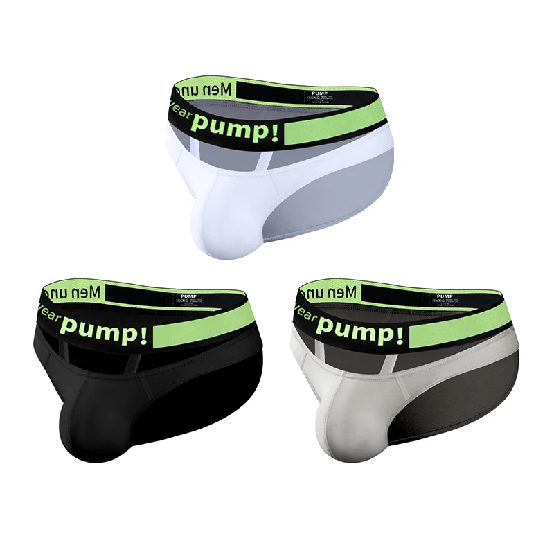 

3 color Modal Sexy Men Underwear Color Blocking Fashion Elastic Band Men's Briefs Sissy Slips Jockstrap Panties Man Briefs