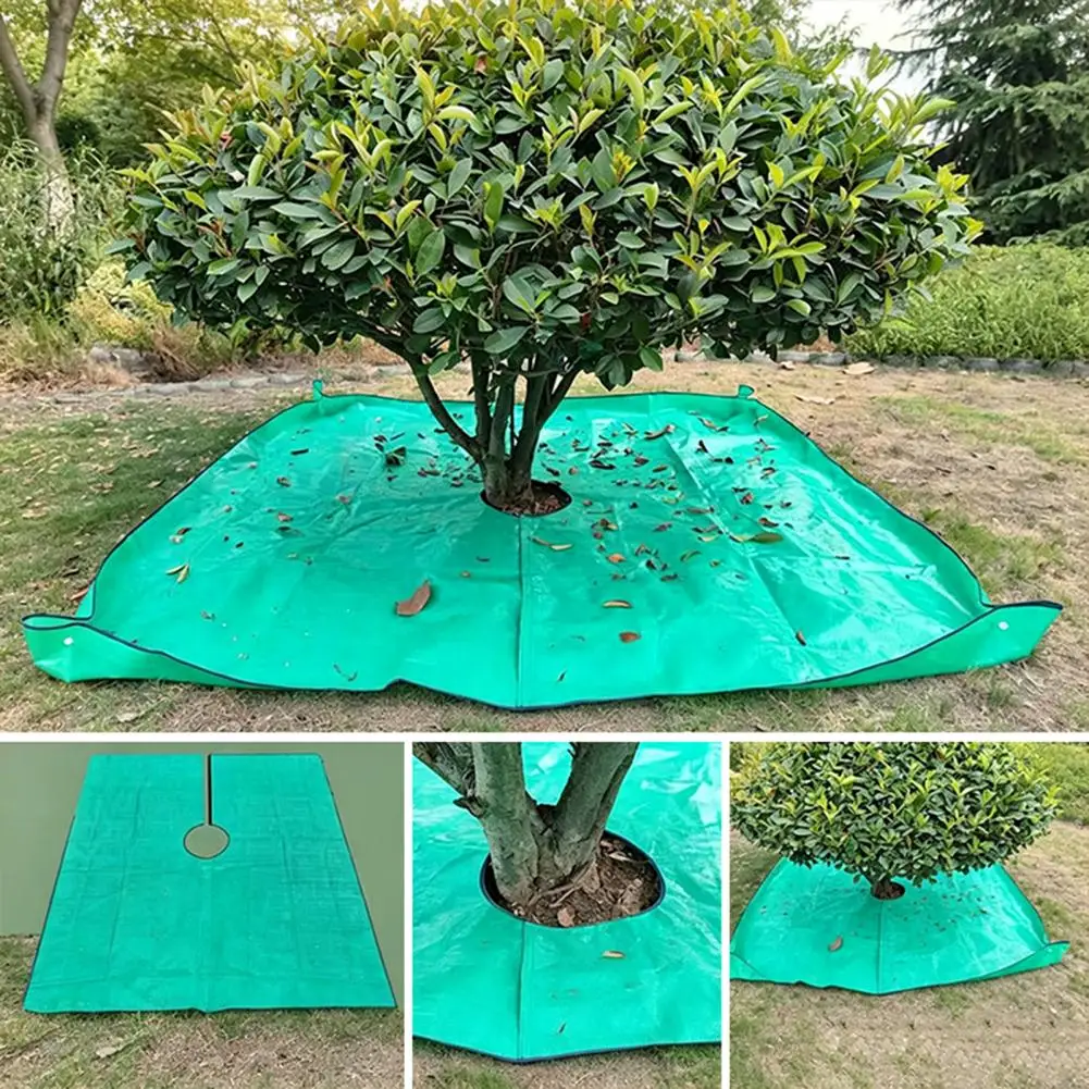 Garden Leaf Tarp Waterproof Landscape Pruning Tarp Windproof Leaf Collection Blanket Durable Yard Cleanup for Tree for Yard