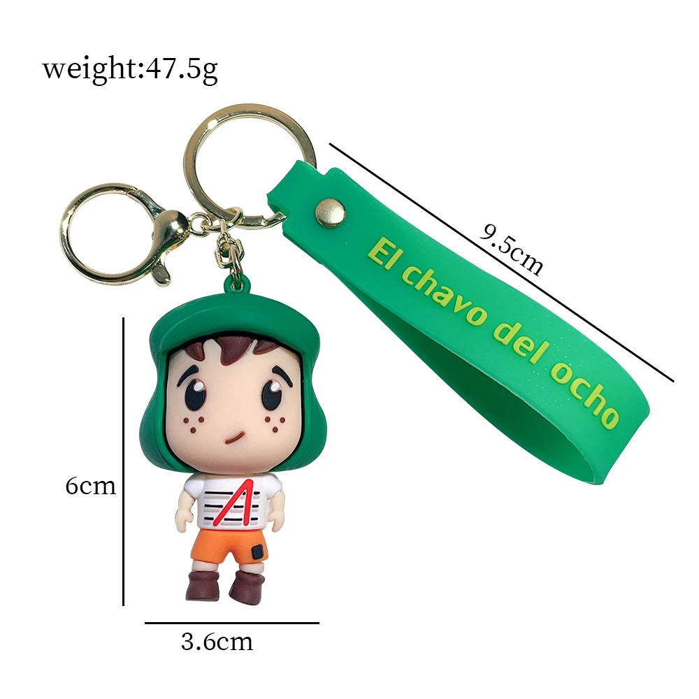 New Anime El Chavo Del Ocho Keychain Cartoon Boy Girl Doll Pendant Key Chains Bag Car Keyring Llaveros Funny Jewelry Friend Gift