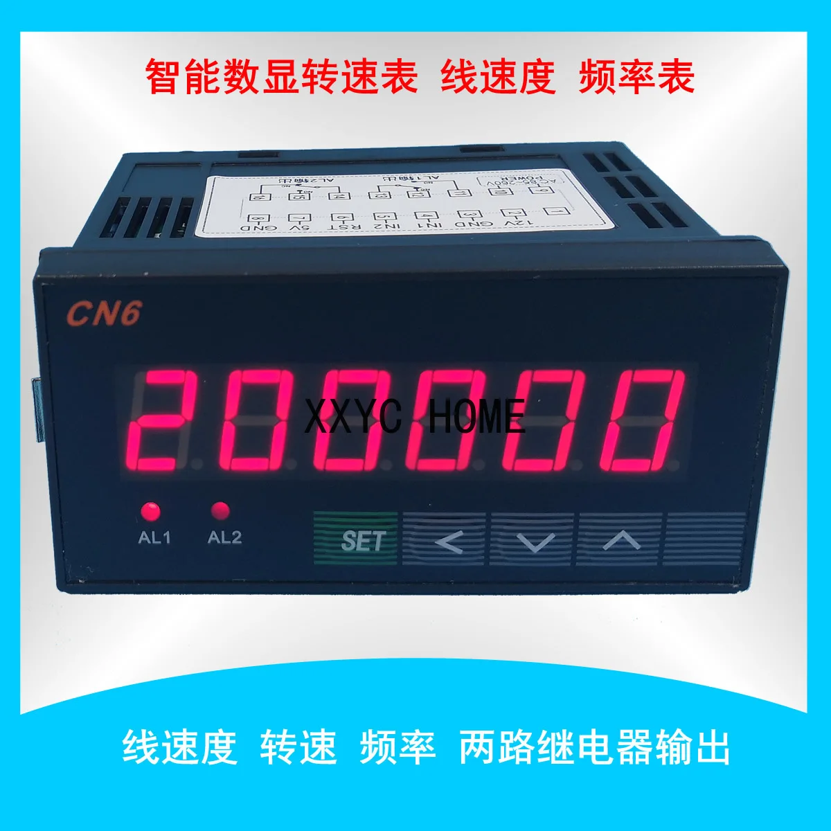 

Intelligent Digital Tachometer Frequency Meter Linear Speedometer Speedometer with Alarm Output Motor Speedometer