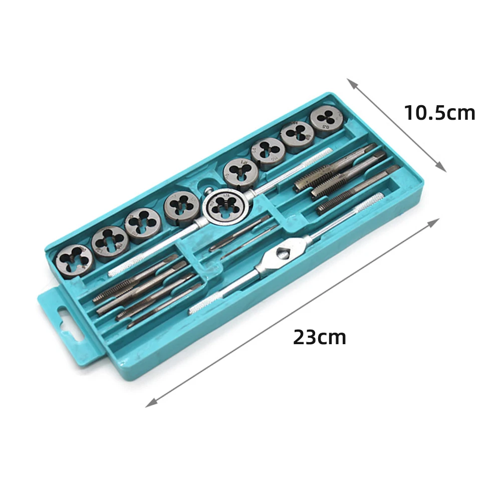 Tap & Die Set Screw Tap Thread Combination Set  Tapper Drill Bit Manual Wrench Bushings Tapping Tools Drilling Threaded Holes