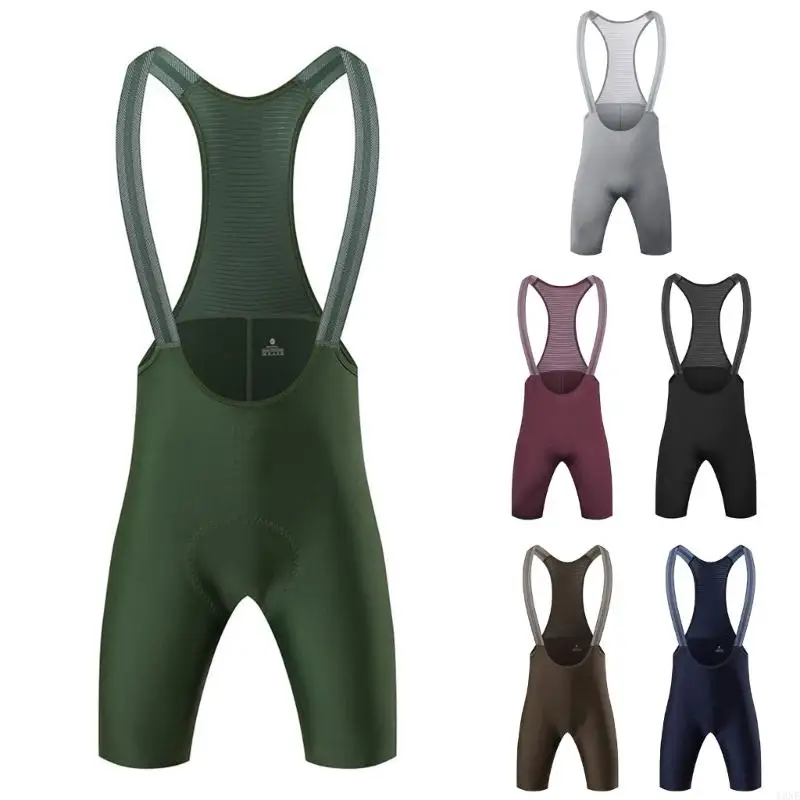 Y3NE Men's Multifunctional Biking Shorts Stretch Fabric Quick Dry Breathable Cycling Bib Shorts with Padded For Cyclists