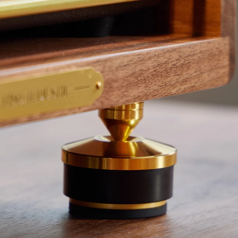 Desktop audio bracket speaker shock absorption solid wood bracket walnut for MARSHALL Marshall Marshall