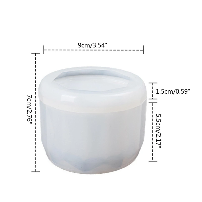 Jar Storage Box Container Epoxy Molds with Lid Mold for Craft Home Decor
