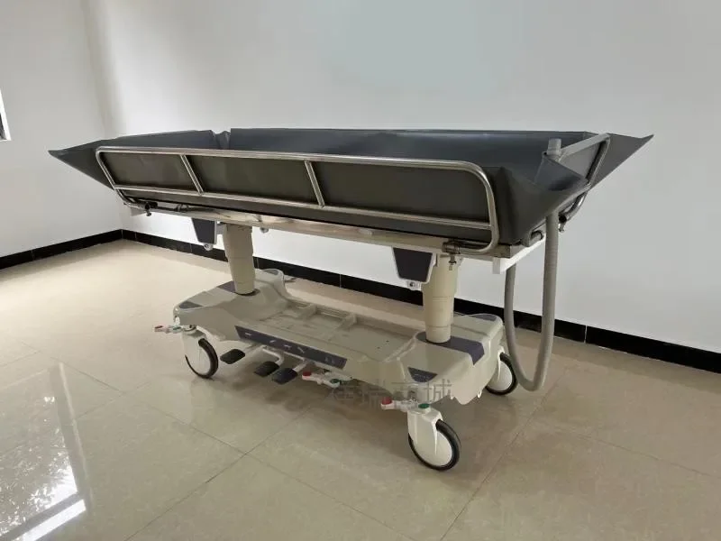 

Elderly Nursing Bed Trolley Movable Bath Bed Bedridden Patients