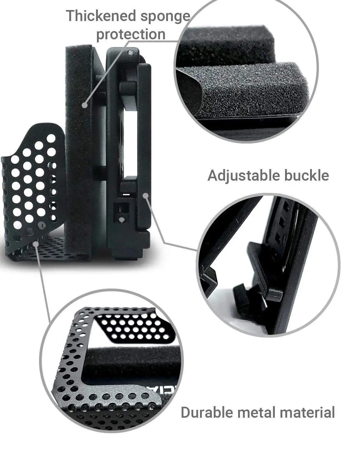 SPECIAL PIE M1A2 Shot Timer Quick-Draw Holster with Belt Clip,Compatible with Silicone Cover for Shooting Training&Competition