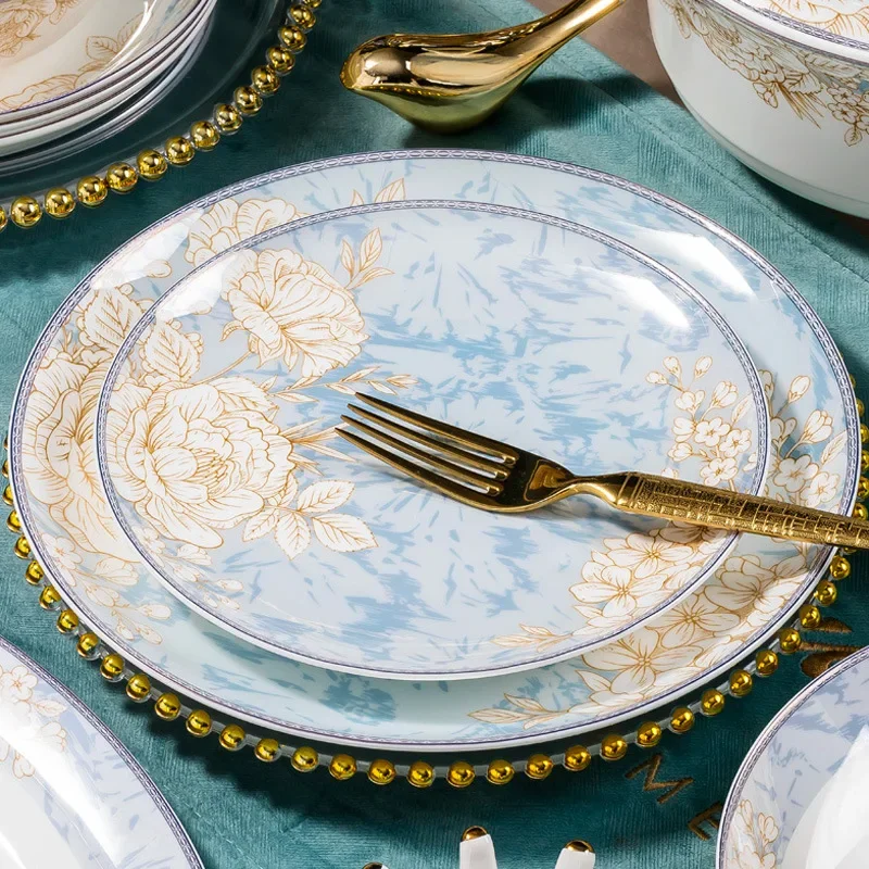Flower decoration set Household bone china tableware