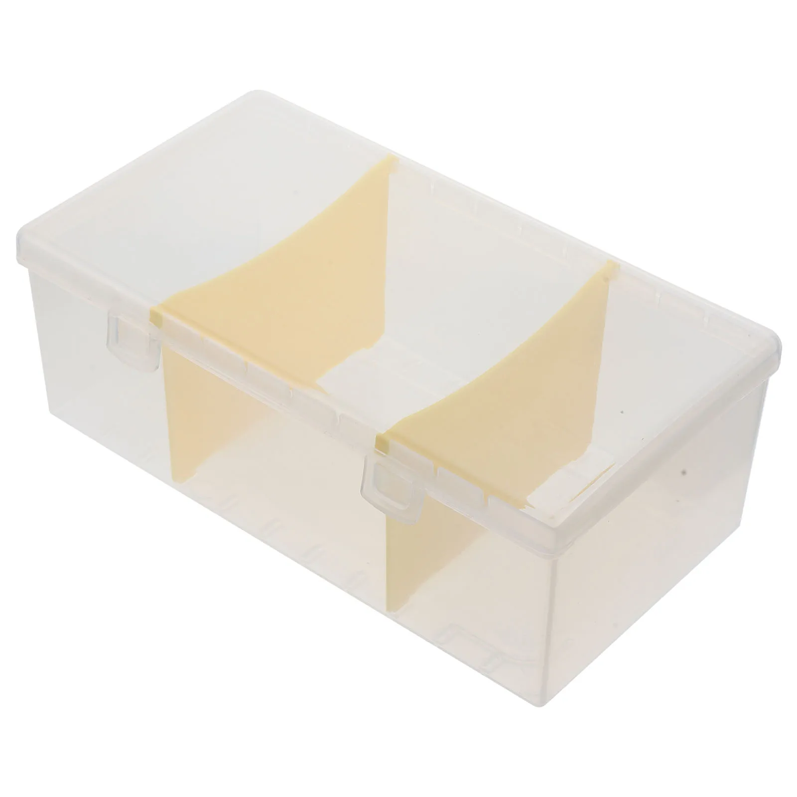 Transparent Card Box for Desk with Certificate Sorting Office Accessory Clear Plastic Business Cards Holder Storage Case