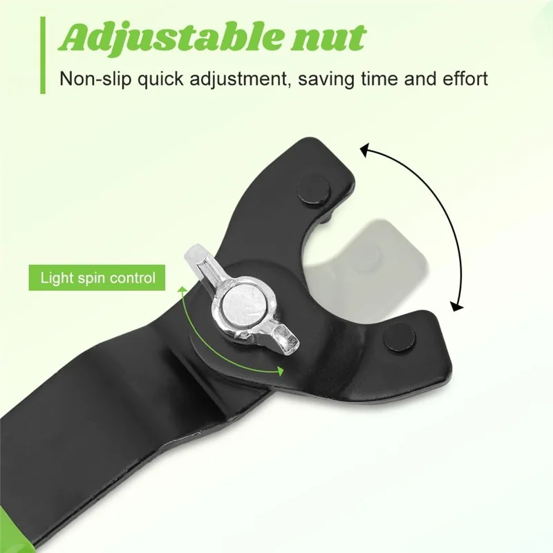 

ABMH-Angle Grinder Wrench Kit Adjustable Angle Grinder Spanner Wrench Replacement Parts Forangle Grinder Machine