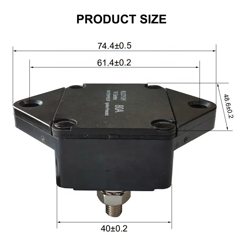 40A 50A 60A 70A 80A 100A 120A 150A 200A 250A Waterproof Solar System Truck Marine Bass Automatic Reset Kuoyuh Circuit Breaker