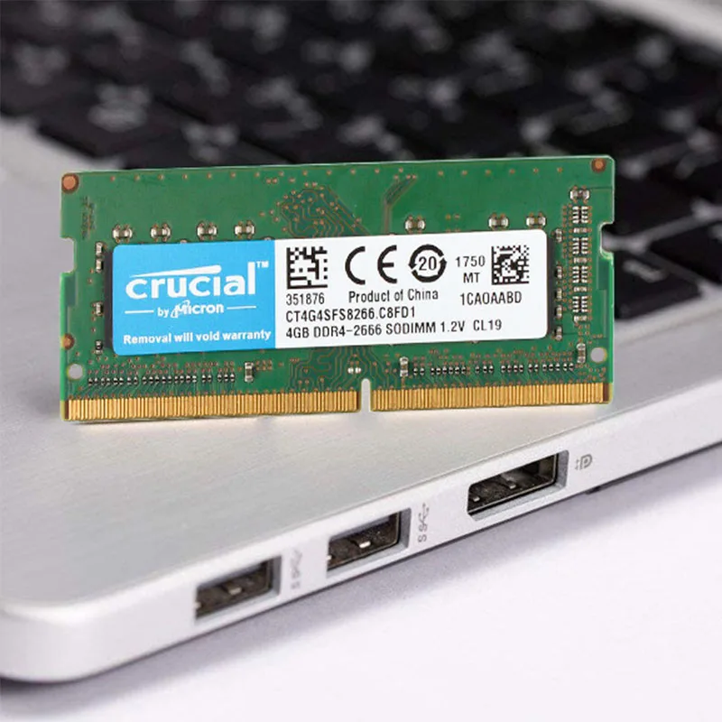 Imagem -05 - Crucial Ram Ddr4 8gb 2133mhz 2400mhz 2666mhz Sodimm Memória Pc17000 19200 21300 1.2v para Notebook