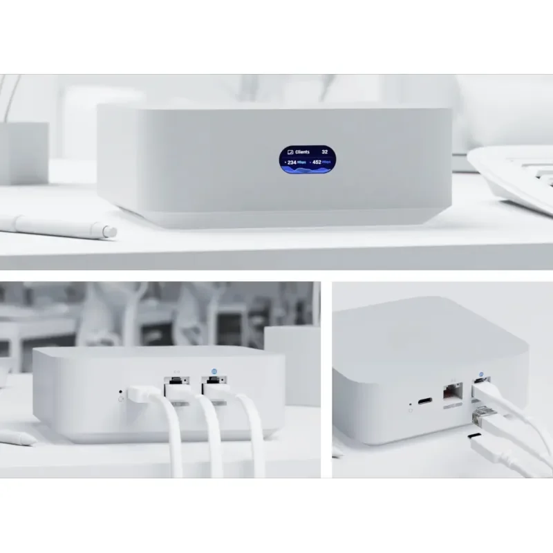 WiFi 7 Wireless Router UX7 Desktop Gateway 70Gbps High Speed Dual Band Mesh System Low Latency for Home Office Gaming