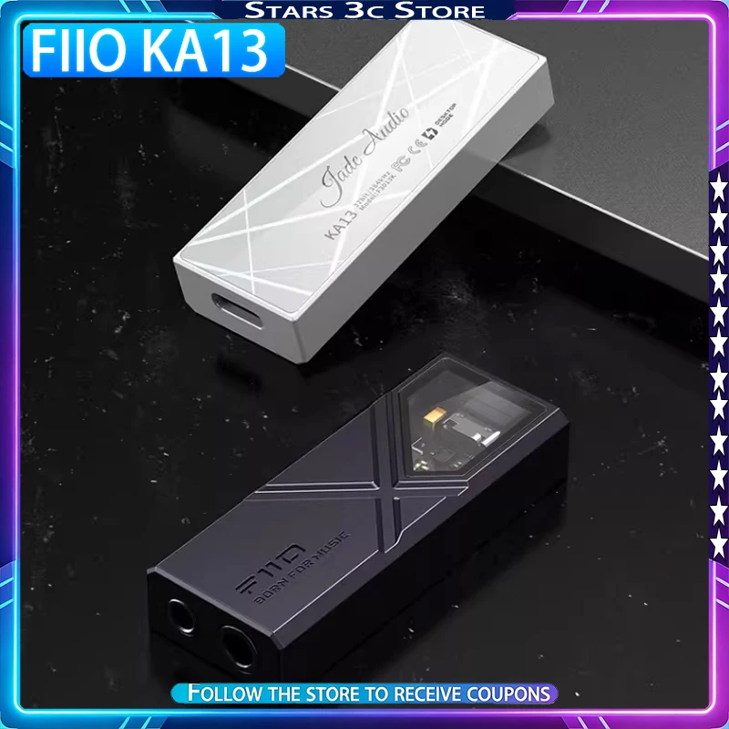 Amplificador DAC Portátil FiiO KA13, Doble CS43131, Alta Resolución, Sin Pérdidas, HiFi, Amplificador de Auriculares Balanceado, Accesorio Musical