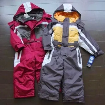 

winter Rompers kids clothing boy outdoor waterproof coat small children ski suit girls overall windproof jumpsuit cotton padded