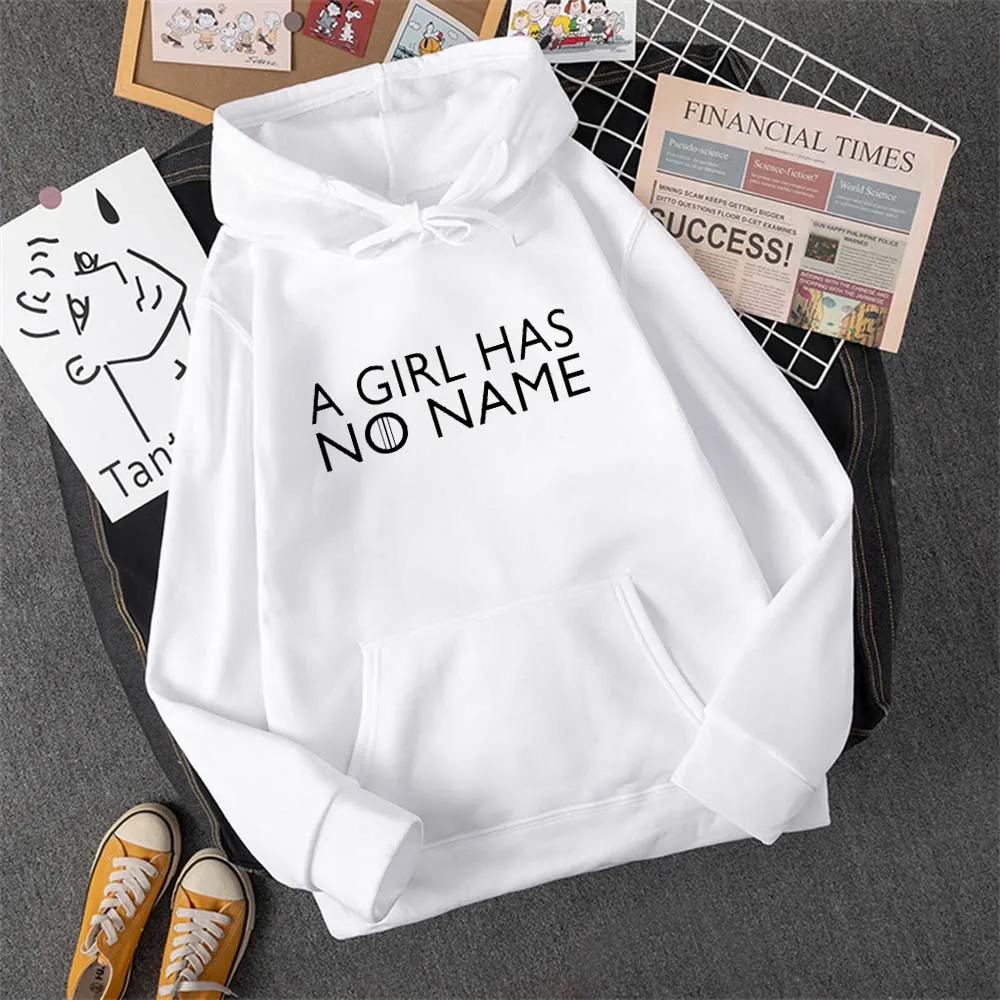 

A Girl Has No Name Men's Womens Hoody Hip Hop All-Match Streetwear Pocket Crewneck Clothes Fleece Comfortable Female Hoodie