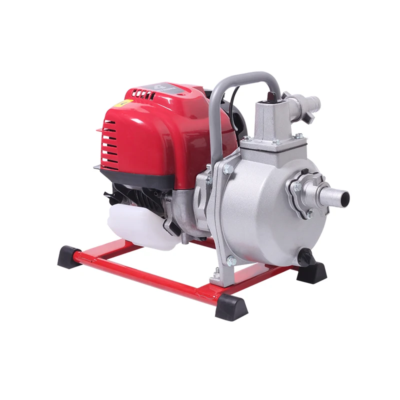 Pump with large flow, two strokes and four strokes, 1 inch small gasoline engine pump, high pressure self-priming pump.