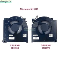 0D1X38 0TG9V0 CPU GPU ventiladores de refrigeración para Dell para Alienware M15 R3 M15 R4 ventilador para portátil radiador D1X38 TG9V0 EG50061S1-C080